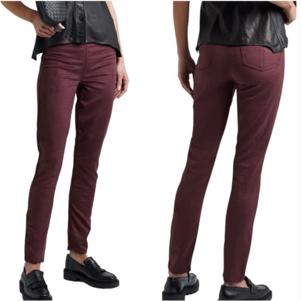 Rag & Bone Nina Faux Suede Pull-On Pant burgundy Women’s Size XS